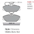 RENAULT-Laguna,Megane,Safrane 1,Safrane 11, ÖN DAEWOO-Lublin 11, ÖN WVA:20916,20919,21388