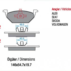 AUDI-A 3 1,A 4 11,A 4 111,A 6 11,A 6 111,TI 11, ARKA, SEAT-Altea,Leon,Leon l,Toledo II, ÖN, SKODA-Fabia,Fabia 11,0ctavia,Octavia 11,Roomster, ÖN, VOLKSWAGEN-Bora/Jetta IV,Caddy 111,Golf IV,Golf V,Jetta V,New BeetlePolo IV, ÖN (WVA:21974)