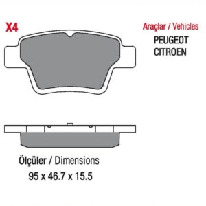 CITROEN • C 4 1.6, 2.0 Coupe, ARKA PEUGEOT-307 1.4, 1.6, 2.0, 307 Break, 307 SW, 307 cc, Sedan, 308 Sedan, Hatchback 207, ARKA (WVA:24150)