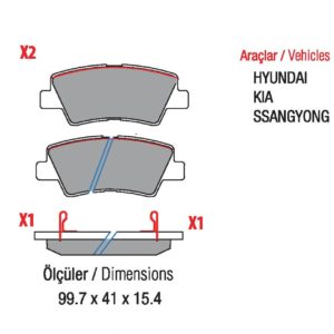 HYUNDAI-Accent Blue, IV 1.4, 1.6 CRDI, 1.6 MT, Grandeur, Azera, i40, Solaris, Sonata V, Tucson, ARKA (WVA:24934)