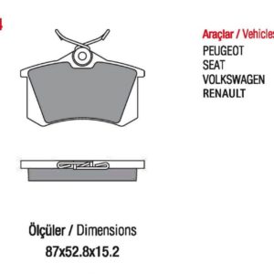 RENAULT-Megane II, Fluence, ARKA PEUGEOT-405 1,405 11, ARKA (WVA:20961)