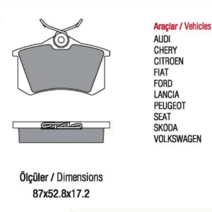 PEUGEOT-307,308,1007,Partner, ARKA——-SEAT-Altea,Cordoba,lb1za,Leon,T oledo, ARKA——-SKODA-FabiaOctavia,Superb, ARKA (WVA:20960)