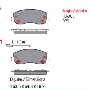 RENAULT- Master Ill, ÖN OPEL-Movano B, ÖN (WVA:25165)